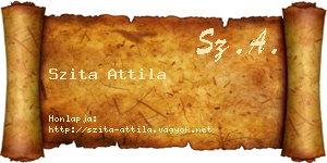 Szita Attila névjegykártya