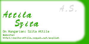 attila szita business card
